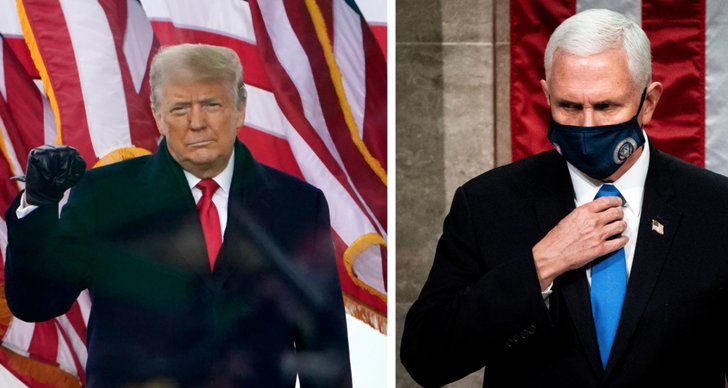 Valet i USA 2020, Mike Pence, Donald Trump